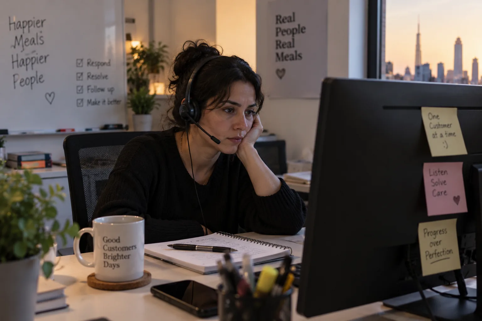 A support desk answering a delivery question the plan already lost