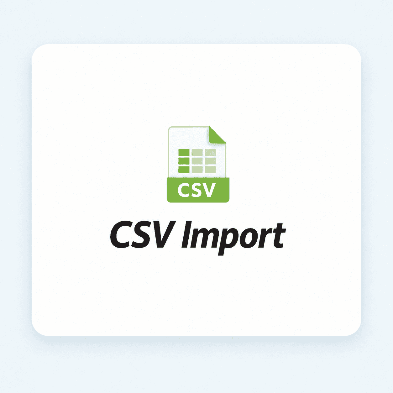 CSV Import integration